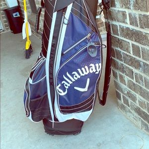Callaway golf bag and clubs